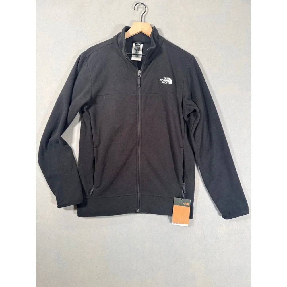The North Face Mens Anchor Full Zip Fleece Jacket Black NF0A87RH4H0 Small NWT